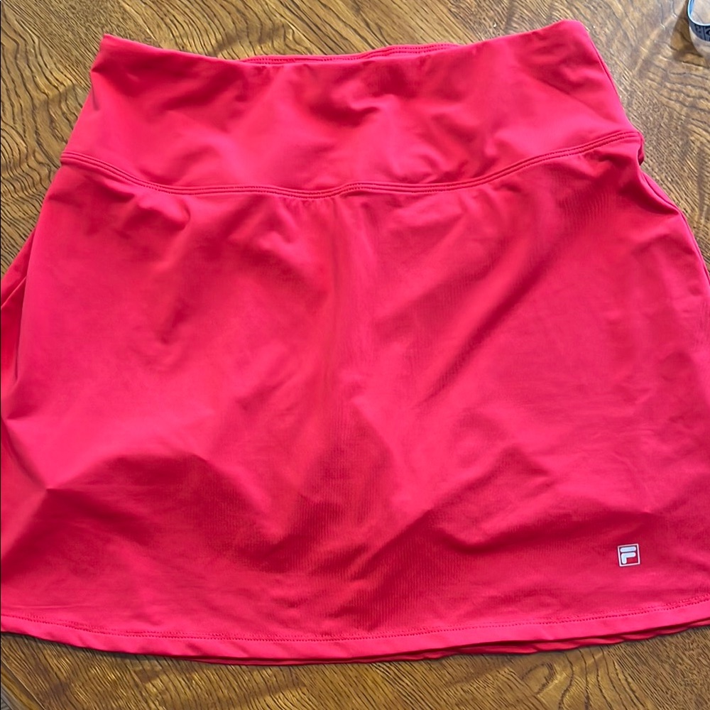 Fila Women's Red athletic Skirt with shorts